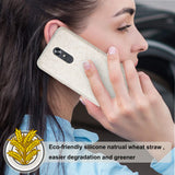 Reiko LG Stylo 5 Wheat Bran Material Silicone Phone Case in White | MaxStrata