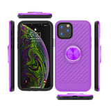 Reiko Apple iPhone 11 Pro Case with Ring Holder in Purple | MaxStrata