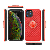 Reiko Apple iPhone 11 Pro Case with Ring Holder in Red | MaxStrata