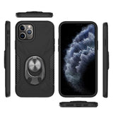 Reiko Apple iPhone 11 Pro Case with Ring Holder in Black | MaxStrata