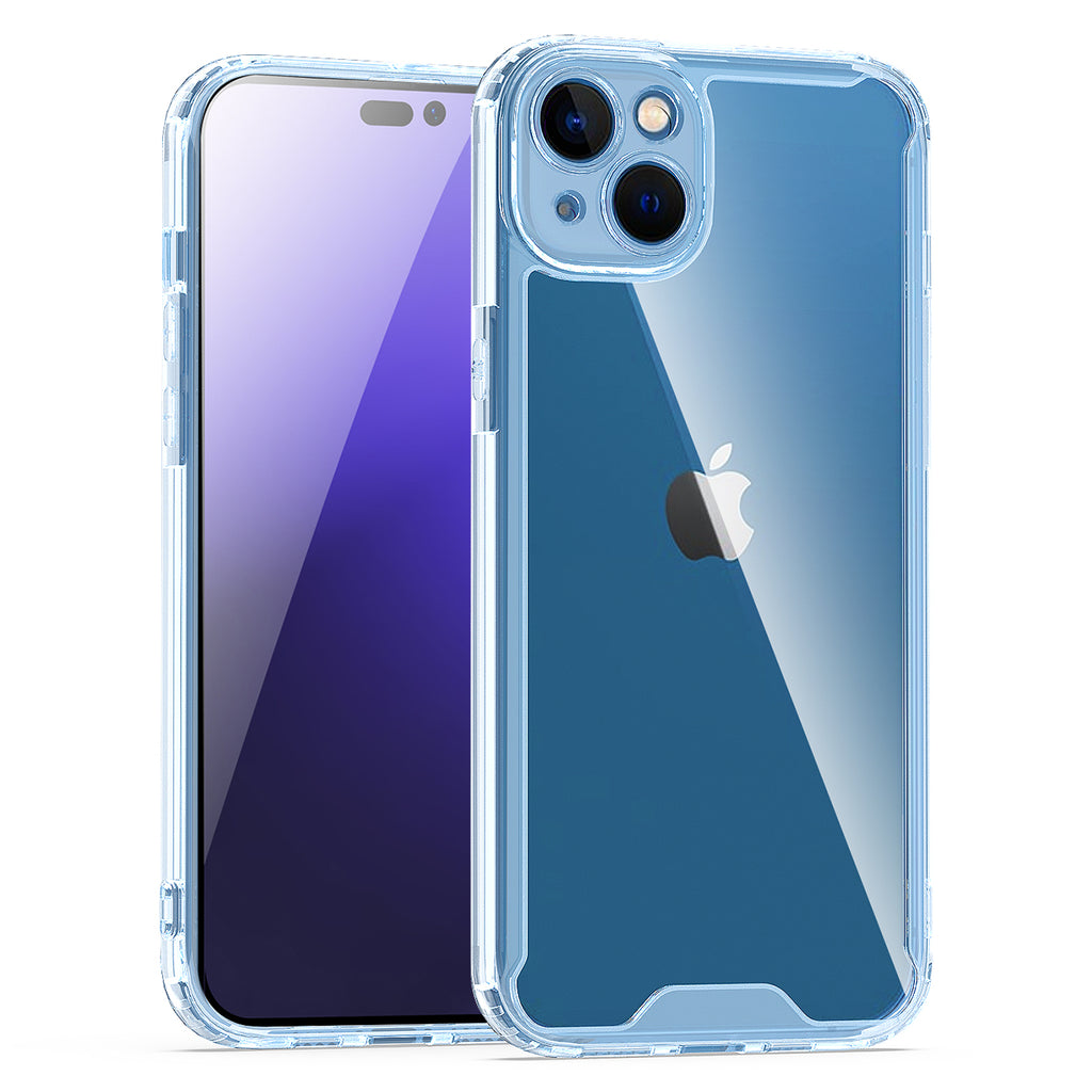 Reiko High Quality 2X Clean PC & TPU Bumper Case in Clear for Apple iPhone 14 | MaxStrata