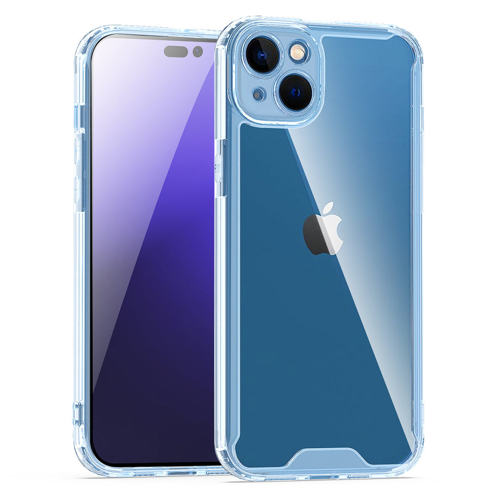 Reiko High Quality 2X Clean PC & TPU Bumper Case in Clear for Apple iPhone 15 Plus