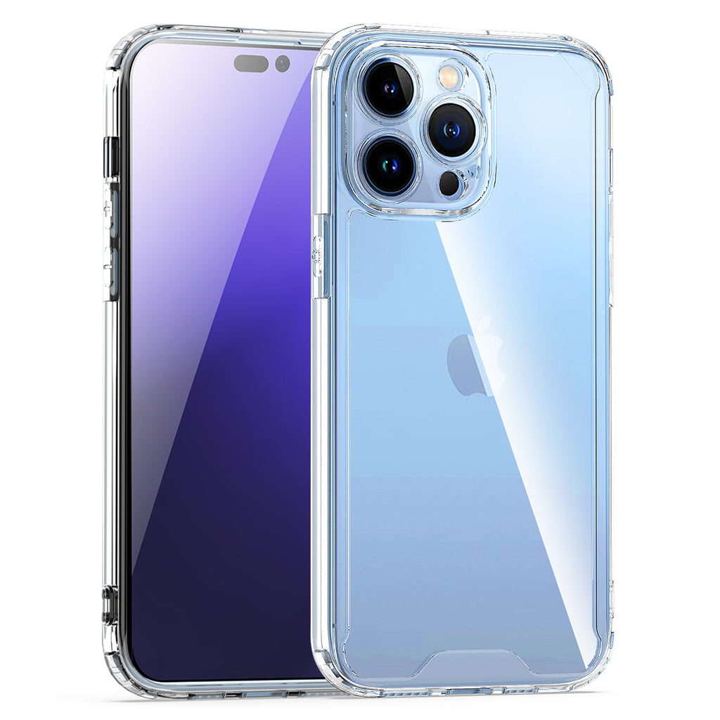 Reiko High Quality 2X Clean PC & TPU Bumper Case in Clear for Apple iPhone 15 Pro