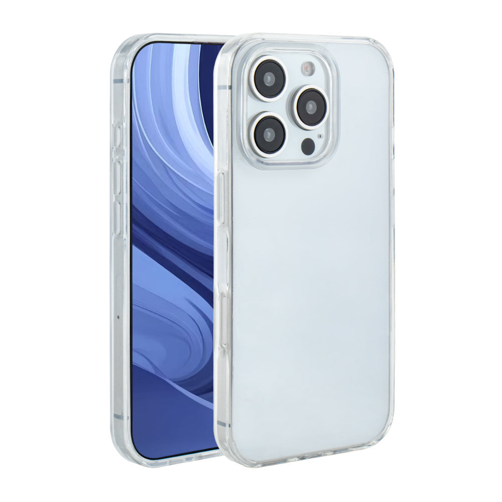 Reiko 2X Clean Clear PC & TPU Bumper Case for Apple iPhone 16 Pro