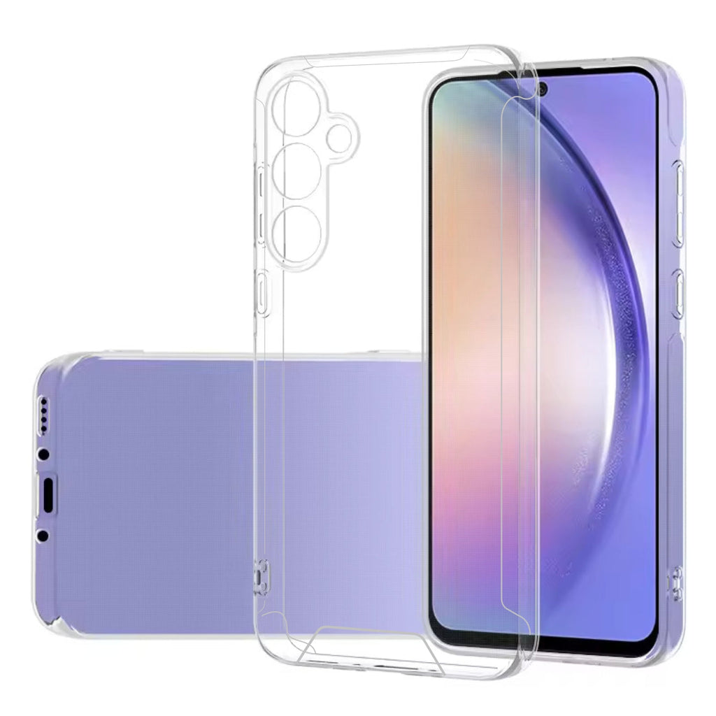 Reiko High Quality 2X Clean PC & TPU Bumper Case in Clear for Samsung Galaxy A15 5G