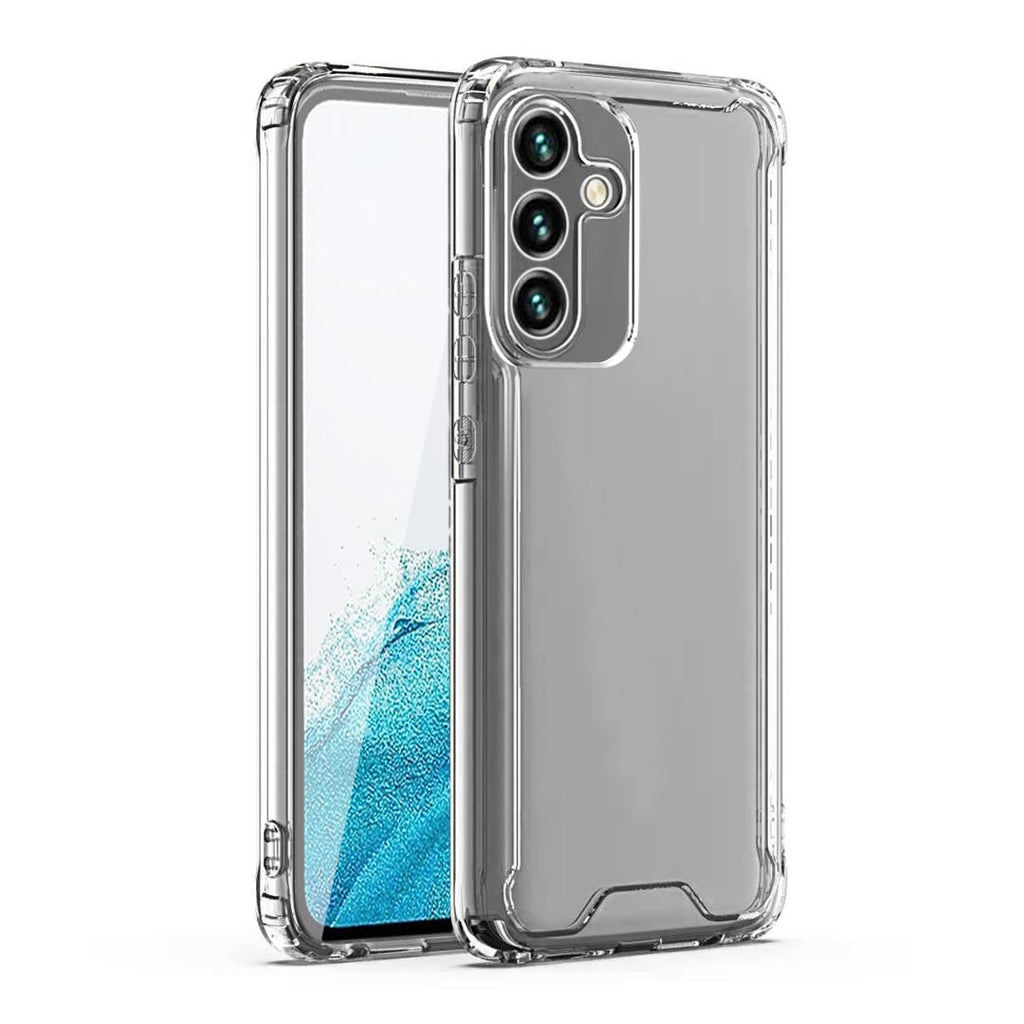 Reiko High Quality 2X Clean PC & TPU Bumper Case in Clear for Samsung Galaxy A54 5G