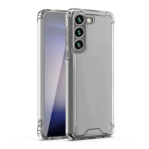 Reiko High Quality 2X Clean PC & TPU Bumper Case in Clear for Samsung Galaxy Galaxy S23