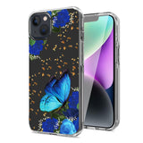 Reiko iPhone 14/13 Pressed Flower Case in Blue