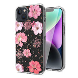 Reiko iPhone 14 Plus Pressed Flower Case in Pink