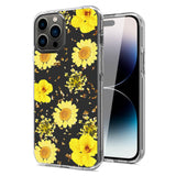 Reiko iPhone 14 Pro Pressed Flower Case in Yellow