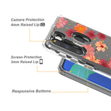 Reiko Pressed Dried Flower Design Phone Case for Motorola G Stylus in Red | MaxStrata