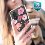Reiko Pressed Dried Flower Design Phone Case for Samsung Galaxy A01 in Pink | MaxStrata
