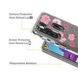 Reiko Pressed Dried Flower Design Phone Case for Samsung Galaxy A21 in Pink | MaxStrata