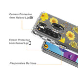 Reiko Pressed Dried Flower Design Phone Case for Samsung Galaxy A21 in Yellow | MaxStrata