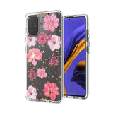 Reiko Pressed Dried Flower Design Phone Case for Samsung Galaxy A51 5G in Pink | MaxStrata