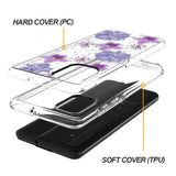 Reiko Pressed Dried Flower Design Phone Case for Samsung Galaxy A51 5G in Purple | MaxStrata