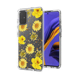 Reiko Pressed Dried Flower Design Phone Case for Samsung Galaxy A51 5G in Yellow | MaxStrata
