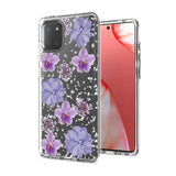 Reiko Pressed Dried Flower Design Phone Case for  Samsung Galaxy A81/Note 10 Lite/M60S in Purple | MaxStrata