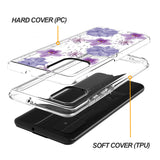 Reiko Pressed Dried Flower Design Phone Case for Samsung Galaxy A91/S10 Lite/M80S in Purple | MaxStrata