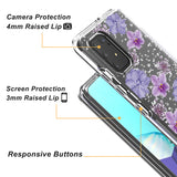 Reiko Pressed Dried Flower Design Phone Case for Samsung Galaxy A91/S10 Lite/M80S in Purple | MaxStrata