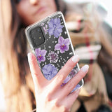 Reiko Pressed Dried Flower Design Phone Case for Samsung Galaxy A91/S10 Lite/M80S in Purple | MaxStrata