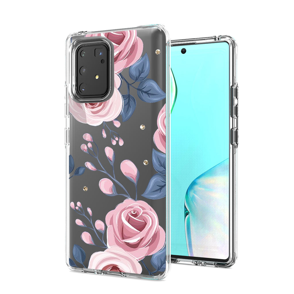 Reiko Pressed Dried Flower Design Phone Case for Samsung Galaxy A91/S10 Lite/M80S in Rose Gold | MaxStrata