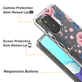 Reiko Pressed Dried Flower Design Phone Case for Samsung Galaxy A91/S10 Lite/M80S in Rose Gold | MaxStrata