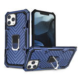 Reiko iPhone 12 Mini Kickstand Anti-Shock & Anti Falling Case in Blue | MaxStrata