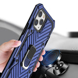 Reiko iPhone 12 Mini Kickstand Anti-Shock & Anti Falling Case in Blue | MaxStrata