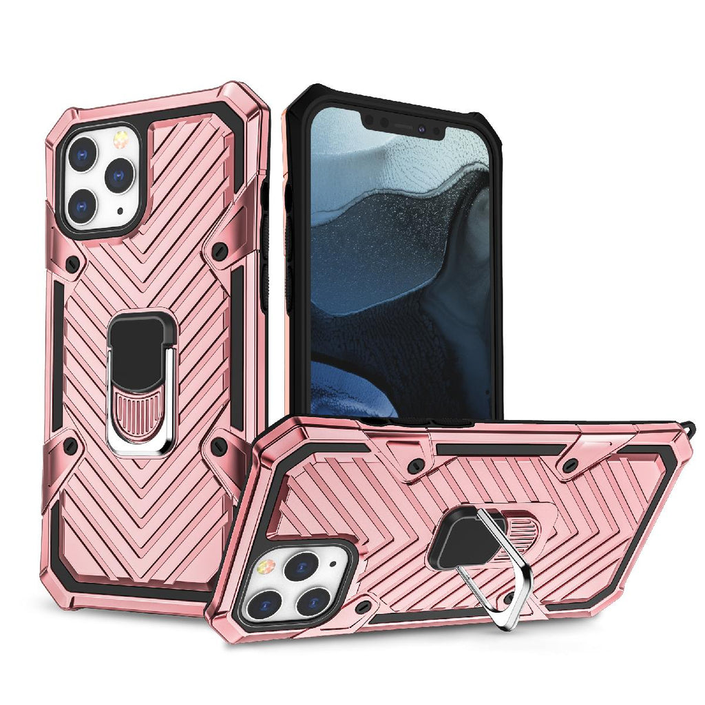 Reiko iPhone 12 Mini Kickstand Anti-Shock & Anti Falling Case in Rose Gold | MaxStrata