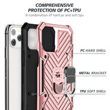 Reiko iPhone 12 Mini Kickstand Anti-Shock & Anti Falling Case in Rose Gold | MaxStrata