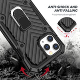 Reiko iPhone 12/ iPhone 12 Pro Kickstand Anti-Shock & Anti Falling Case in Black | MaxStrata