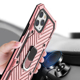 Reiko iPhone 12/ iPhone 12 Pro Kickstand Anti-Shock & Anti Falling Case in Rose Gold | MaxStrata