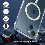 Reiko Magnetic Wireless Charging TPU Bumper Case for iPhone 13  in Clear | MaxStrata
