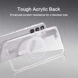 Reiko Magnetic Wireless Charging TPU Bumper Case for Samsung S 23 Plus in Clear | MaxStrata