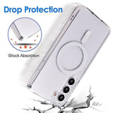 Reiko Magnetic Wireless Charging TPU Bumper Case for Samsung S 23 Plus in Clear | MaxStrata