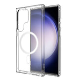 Reiko Magnetic Wireless Charging TPU Bumper Case for Samsung S 23 Ultra in Clear | MaxStrata