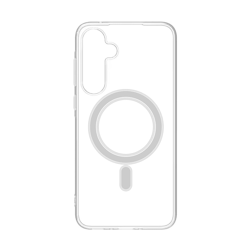 Reiko Magnetic Wireless Charging TPU Bumper Case for Samsung S24 in Clear