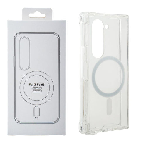 Reiko Magnetic Wireless Charging TPU Bumper Case for Z Fold 6 in Clear