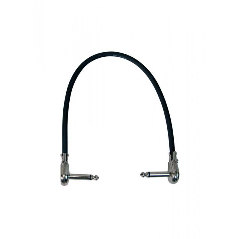 On-Stage 1' Patch Cable w/ Pancake Connectors (Black) (PC512B) | MaxStrata®