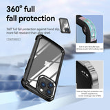 Reiko High Quality Clean PC, TPU & Metal Bumper Case for iPhone 13 Pro in Black | MaxStrata