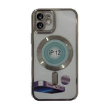Reiko Magnetic Wireless Charging TPU Bumper Case for iPhone 14 Plus in Silver