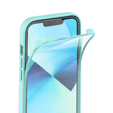 Reiko Full Protection with Phone Protective Film Slide Camera Lens Phone Case for iPhone 14 Plus in Blue | MaxStrata