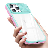 Reiko Full Protection with Phone Protective Film Slide Camera Lens Phone Case for iPhone 14 Pro in Blue | MaxStrata