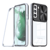Reiko Full Protection with Phone Protective Film Slide Camera Lens Phone Case for Samsung Galaxy S 22 Plus in Gray
