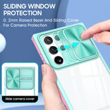Reiko Full Protection with Phone Protective Film Slide Camera Lens Phone Case for Samsung Galaxy S22 Ultra in Blue | MaxStrata