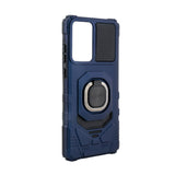Reiko Kickstand Ring Holder TPU Shockproof Case for Motorola Moto G Stylus 5G (2024) in Blue