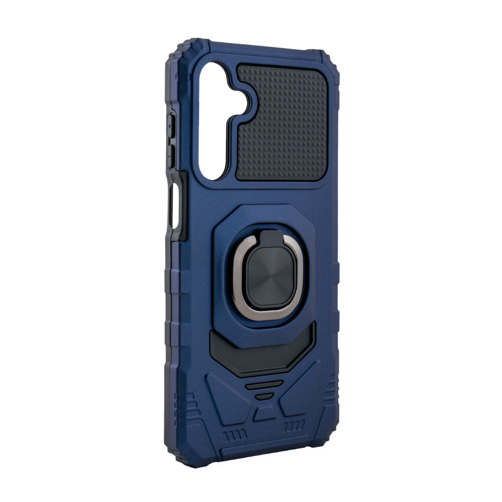 Reiko Kickstand Ring Holder TPU Shockproof Case for Samsung Galaxy A16 in Blue