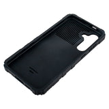 Reiko Kickstand Ring Holder TPU Shockproof Case for Samsung Galaxy S24 Fe in Black