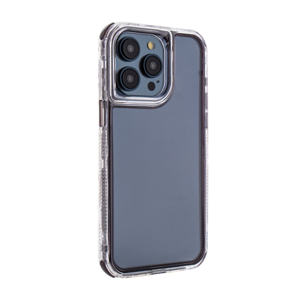 Reiko Heavy Duty Shockproof Protection 3-in-1 Hybrid Protective Case for iPhone 15 Pro Max  in Black